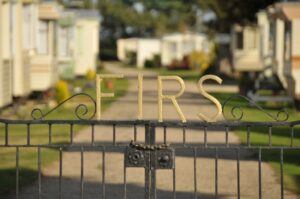 Firs Caravan Park gates